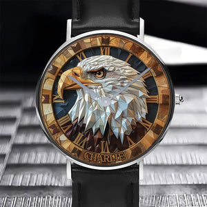 Geometric Eagle - Personalized Bald Eagle Hand Watch