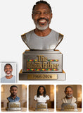 The Black Father - Personalized Father Custom Shaped Acrylic Plaque