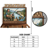 Fishing Rod Holder Personalized Wall Mount - Personalized Fishing Rod Holder