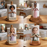 Custom Any Photo, Gift For Mom, Dad - Personalized Father Paper Towel Stand