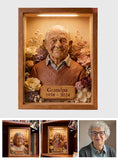 Custom From Any Photo - Personalized Memorial Wooden Frame LED Light