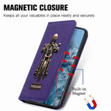 Never Underestimate An Old Man With A Motorcycle - Personalized Biker Wallet Phone Case With Strap