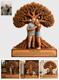 To My Dad - Personalized Father Custom Shaped Wood Plaque