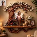 I'll Always Be With You - Personalized Memorial Wooden Floating Shelf