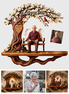 I'll Always Be With You - Personalized Memorial Wooden Floating Shelf