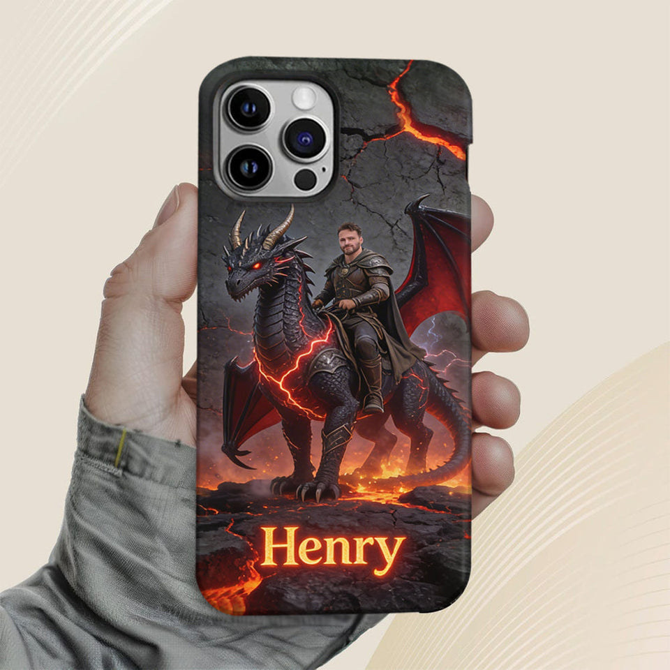 Flying With The Dragon - Personalized Dragon Full Print Phone Case