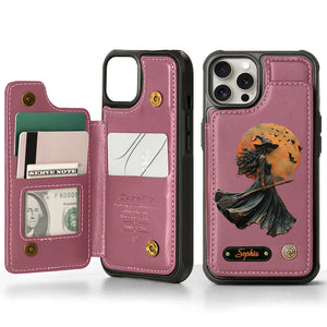 Magical Witch - Personalized Witch Wallet Phone Case