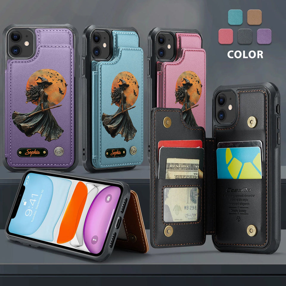 Magical Witch - Personalized Witch Wallet Phone Case