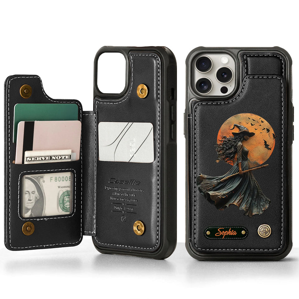 Magical Witch - Personalized Witch Wallet Phone Case
