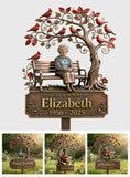 Memorial Garden Stake Cardinal Remembrance Gift - Personalized Memorial 3D Printed Cut Metal Sign