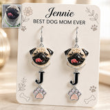 Dog Mom - Personalized Dog Earrings With Card