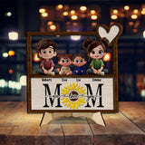 We Love You - Personalized Mother 2 Layered Wood Sign / Wood Plaque