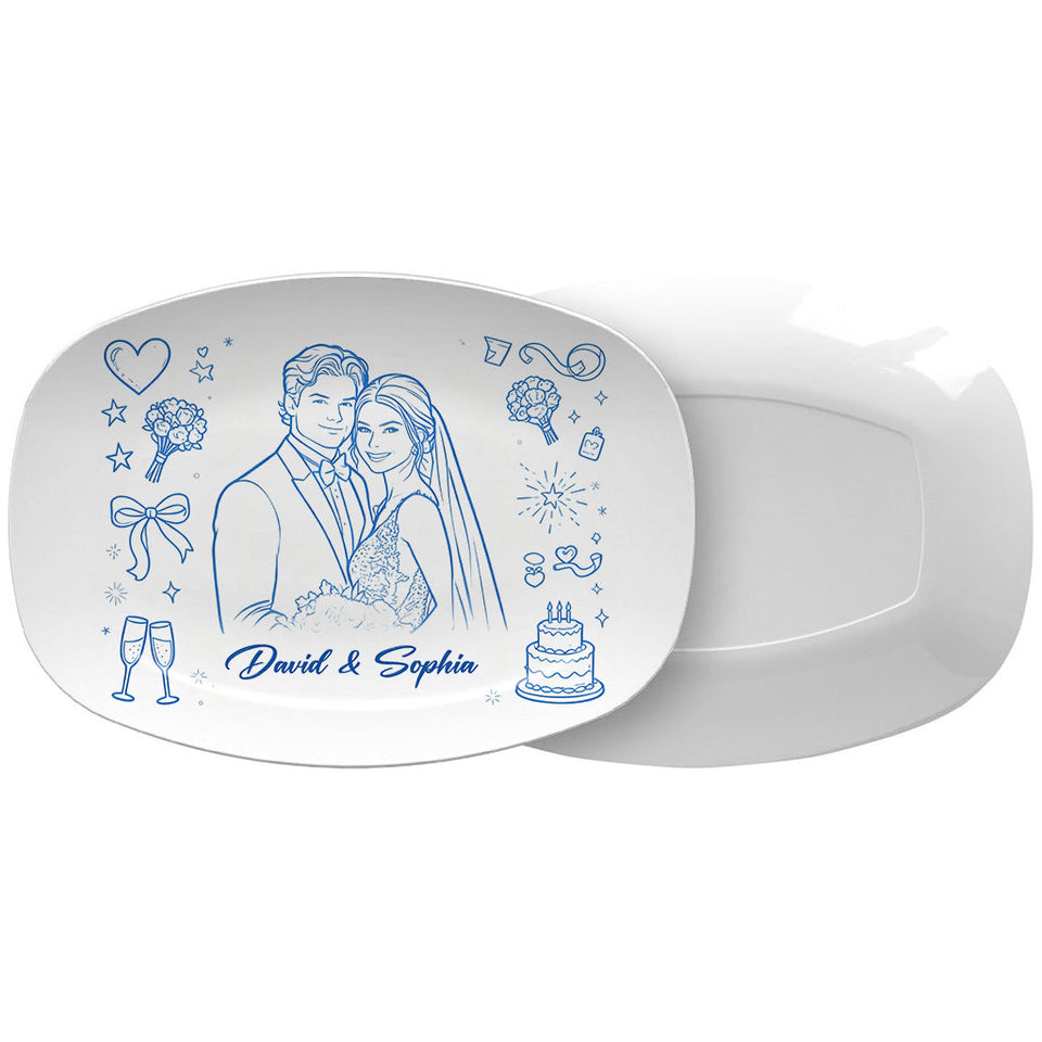 Perfect Gift For Couple - Personalized Couple Plate