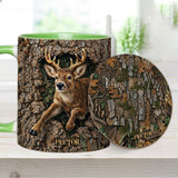 Deer Hunting, Hunter Gift - Personalized Hunting Accent Mug & Coaster