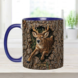 Deer Hunting, Hunter Gift - Personalized Hunting Accent Mug & Coaster