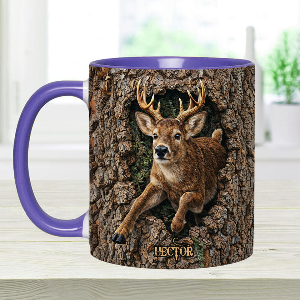 Deer Hunting, Hunter Gift - Personalized Hunting Accent Mug & Coaster