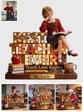 Best Teacher - Personalized Teacher 2-Side Printed Acrylic Plaque