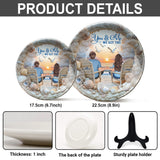 You And Me We Got This - Personalized Couple Ceramic Round Plate