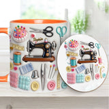 Love Sewing - Personalized Sewing Accent Mug & Coaster