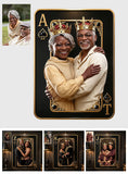 Custom Any Photo King & Queen - Personalized Couple Cut Metal Sign