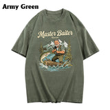 Custom Fishing Shirt For Dad/ Husband/ Son... - Personalized Fishing Washed T-Shirt