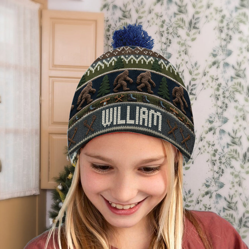 Love Hiking - Personalized Hiking Beanie Hat