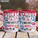 Just A Girl Who Loves Axolotls - Personalized Axolotl Accent Mug
