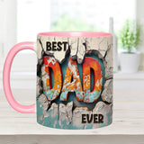 Best Dad Ever - Personalized Father Accent Mug