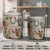 Perfect Storage Basket For Cowgirl - Personalized Cowgirl Storage Basket