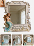 Be A Mermaid - Personalized Mermaid Desk Mirror
