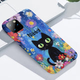 Cute Cat - Personalized Black Cat Full Print Phone Case
