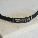 Father & Son/ Daughter Best Friends For Life - Personalized Father Engraved Bracelet