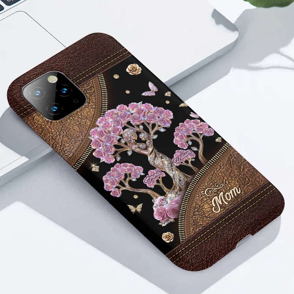 The Love Between Mother And Her Kids - Personalized Mother Full Print Phone Case