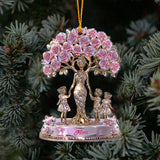 The Love Between Mother And Her Kids - Personalized Mother Transparent Ornament