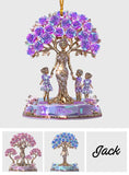 The Love Between Mother And Her Kids - Personalized Mother Transparent Ornament