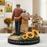 From Our First Kiss Till Our Last Breath - Personalized Couple Custom Shaped Acrylic Plaque