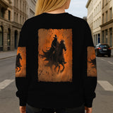 Halloween Horse Riding - Personalized Halloween All Over Shirt