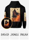 Halloween Horse Riding - Personalized Halloween All Over Shirt