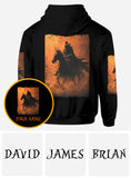 Halloween Horse Riding - Personalized Halloween All Over Shirt