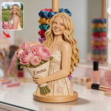Custom Any Photo, Any Flower - Personalized Self Love Paper Towel Stand