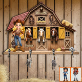 Welcome To My Place - Personalized Horse Custom Shaped Key Rack