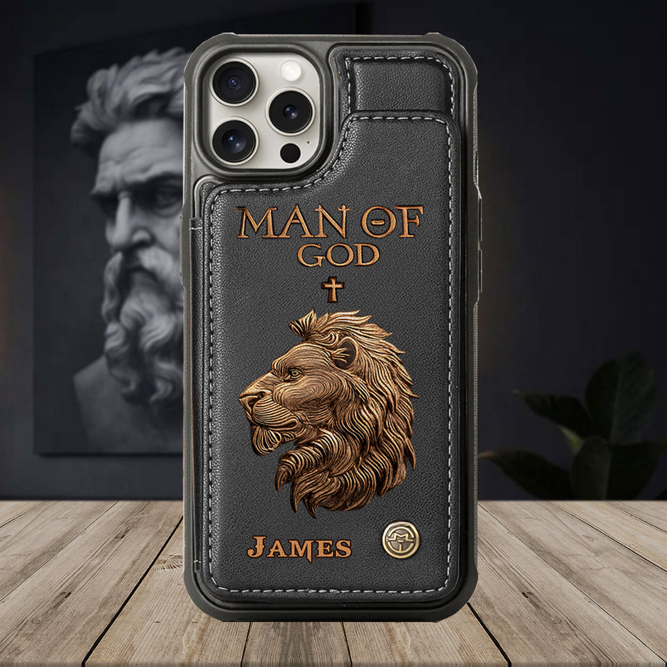 Man Of God - Personalized Christian Wallet Phone Case