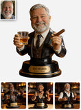 Whiskey And Cigar - Personalized Whisky Custom Shaped Acrylic Plaque
