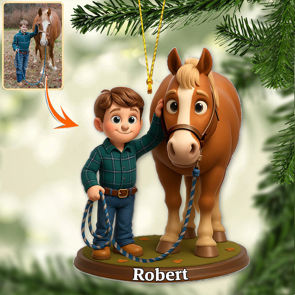 Love Horse - Personalized Horse Ornament