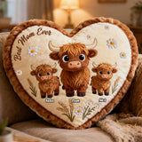 Perfect Gift For Mom, Grandma - Personalized Grandma Faux Fur Shaped Pillow