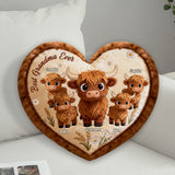Perfect Gift For Mom, Grandma - Personalized Grandma Faux Fur Shaped Pillow