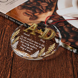 It's Not What We Have In Life - Personalized Bestie Round Shaped Glass Ornament