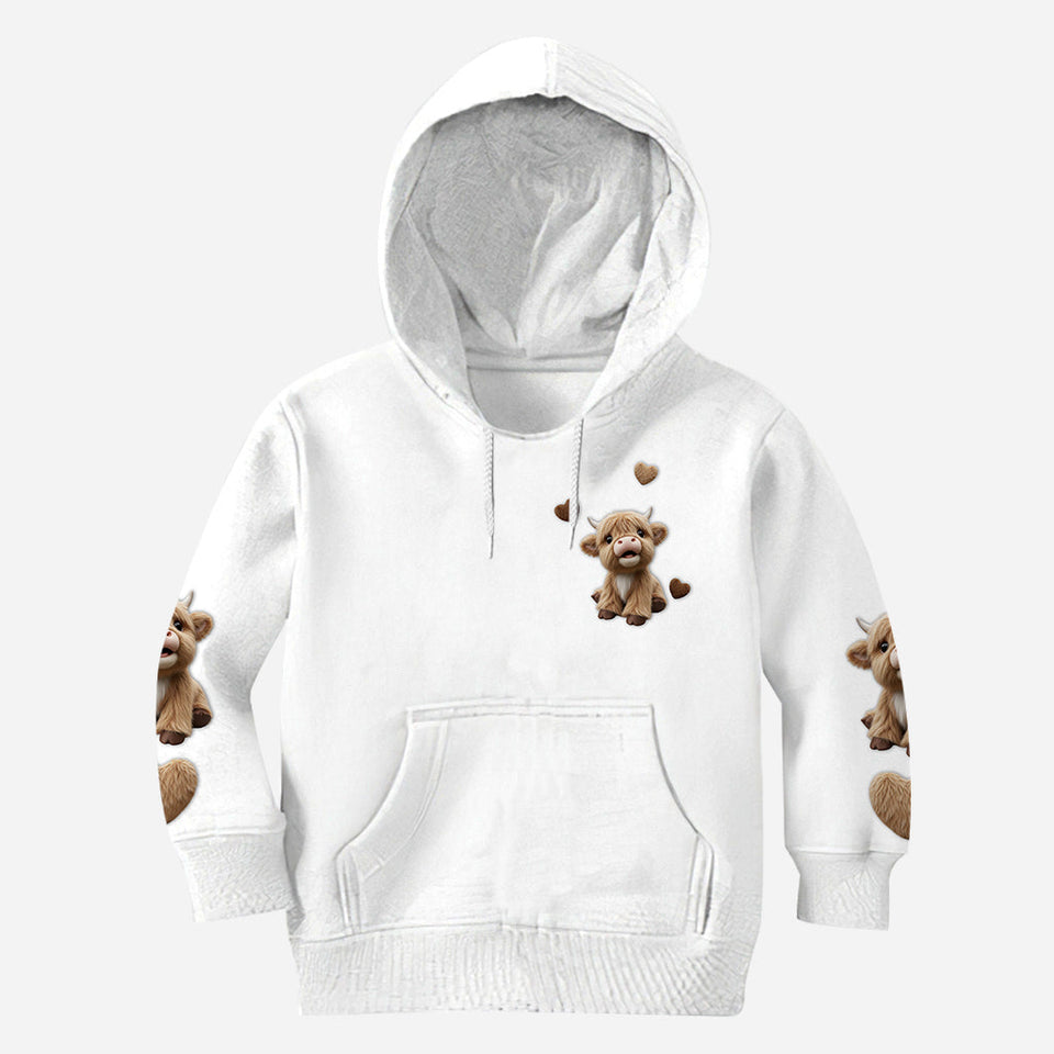 Cute Highland Cow - Personalized Highland Cow All Over Shirt