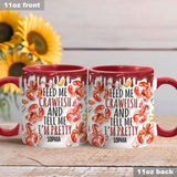 Feed Me Crawfish And Tell Me I'm Pretty - Personalized Accent Mug