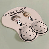 We Used To Live In Your Balls - Personalized Father 3D Mouse Pad